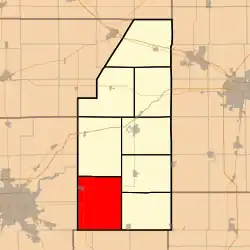 Location in Piatt County