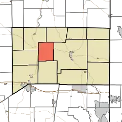 Location of Metamora Township in Franklin County