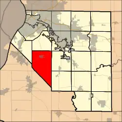 Location in St. Clair County