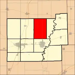 Location in Coles County