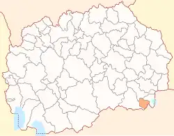 Location of Bogdanci Municipality