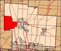 Location of Scioto Township in Delaware County