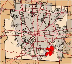 Location of Groveport in Franklin County
