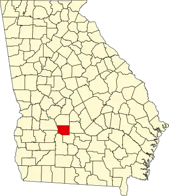 State map highlighting Crisp County