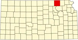 State map highlighting Marshall County