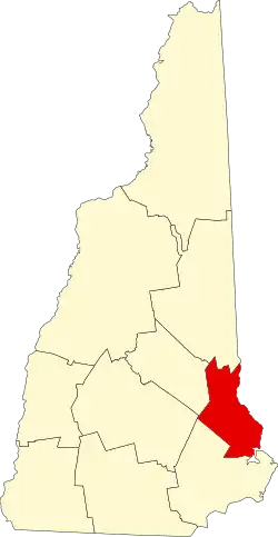 Strafford County map