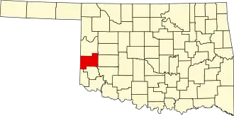 Beckham County map