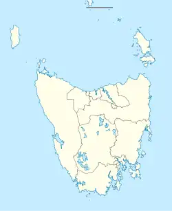 Map of Tasmania showing the 15 Tasmanian Legislative Council divisions