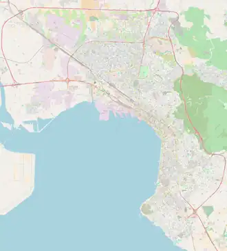 Thessaloniki is located in the Thessaloniki urban area
