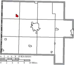 Location of Convoy in Van Wert County