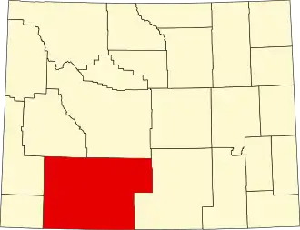 Sweetwater County map