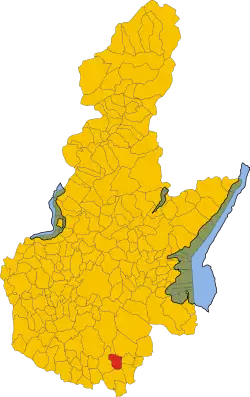 Location of Isorella in the province of Brescia, Lombardy
