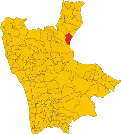 Villapiana within the Province of Cosenza