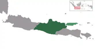 The Pajang Kingdom at its greatest extent under Adiwijaya.