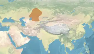 The Uzbek Khanate in c. 1448