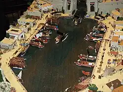 Maquette du port marchand de Carthage.