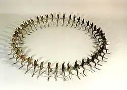 Ranas bailando. (Dancing frogs) 1990. By María Fernanda Cardoso