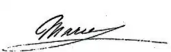Marie of Orléans's signature