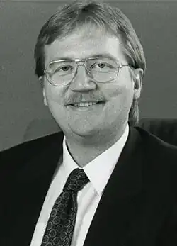 A photograph of Markus Büchel in 1993.