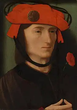 Portrait of a Man with a Samson Medal, or Portrait of a Man with a Pink, Mauritshuis, The Hague, inv. 752, (attribution disputed)