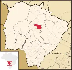Location in Mato Grosso do Sul state