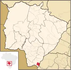 Location in Mato Grosso do Sul state