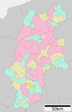 Location of Matsukawa in Nagano Prefecture