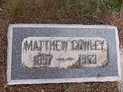 Headstone of Matthew Cowley