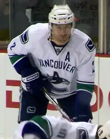 Öhlund with the Canucks.