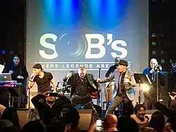 The band performing at SOB's in New York City in 2017