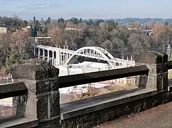 Overlooking the Oregon City Bridge