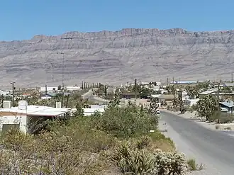 Meadview looking east to Grand Wash Cliffs