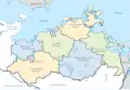 Districts and independent towns in Mecklenburg-Vorpommern
