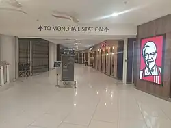 Medan Tuanku Monorail Entrance from Quill City Mall