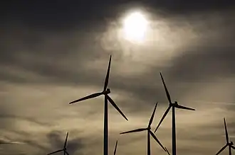 Wind turbines at Blue Canyon Wind Farm in Southwest Oklahoma