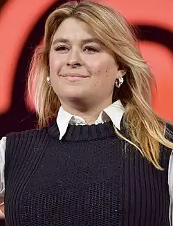 Henriksson during Melodifestivalen 2025