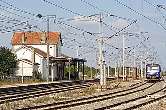 The railway station in Merrey