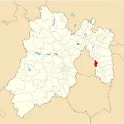 Location of Valle de Chalco Solidaridad in the State of Mexico