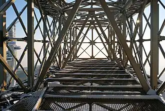 Inside view of the cross