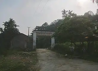 Gate of Mơ Cultural Village.