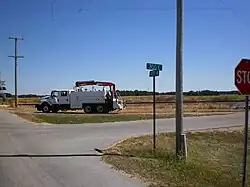 farmland along rail line in Blackford County where Mollie was located