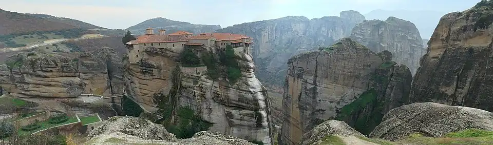 Panoramic view at the Monastery of Varlaam