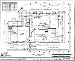 First floor plan by HABS