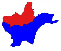 Location in Tachileik district (red)