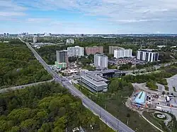 Aerial view of Morningside near Ellesmere Road (2025)