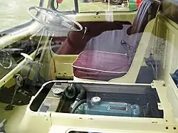 The engine was normally separated from the driver by a steel cover, but its presence in the cab nevertheless ensured a warm journey after a couple of miles of running