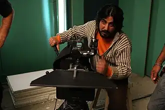 Behind the scenes of the film Without Permission