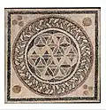 7-circle: Mosaic floor from a bathhouse in Herod's palace, 1st century BCE