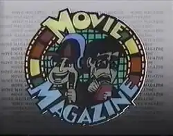 An image with an illustration of two people. The show title is displayed on the center of the image.