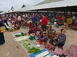 Muang Sing market, formerly a major opium market in the Golden Triangle